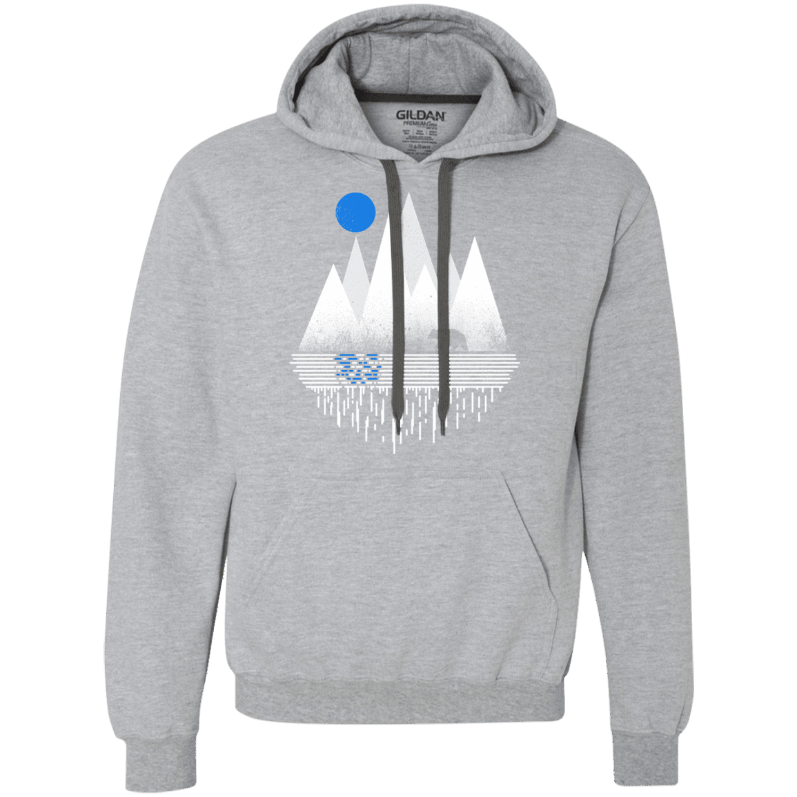 Sweatshirts Sport Grey / S Blue Moon Premium Fleece Hoodie