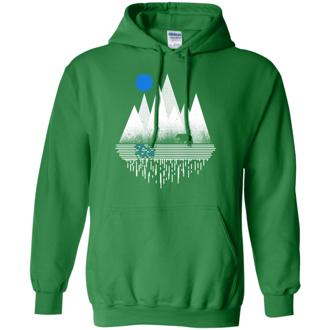 Sweatshirts Irish Green / S Blue Moon Pullover Hoodie