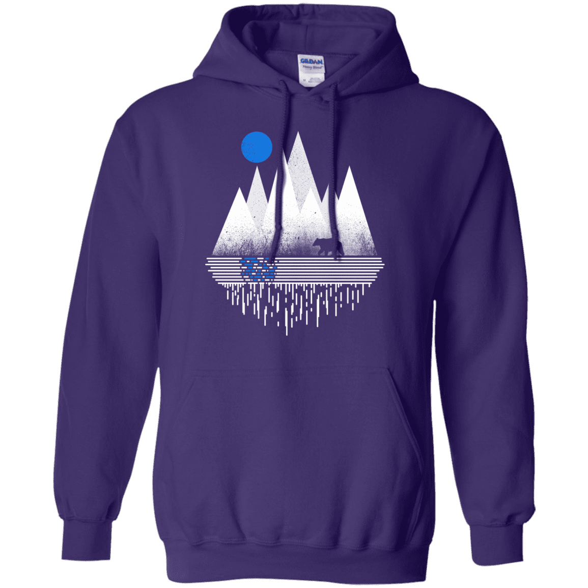 Sweatshirts Purple / S Blue Moon Pullover Hoodie