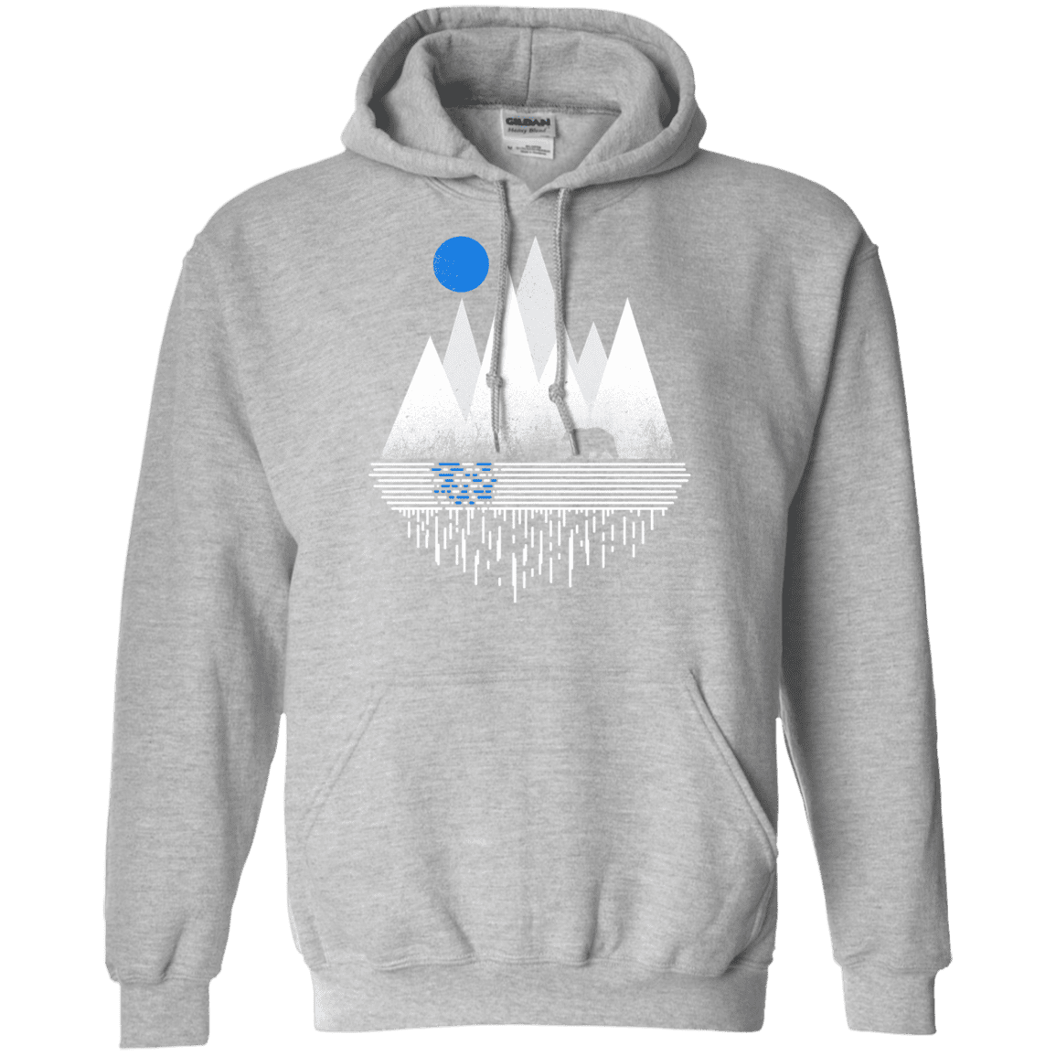 Sweatshirts Sport Grey / S Blue Moon Pullover Hoodie