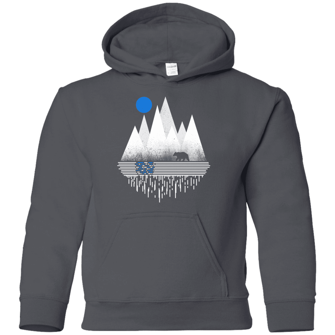 Sweatshirts Charcoal / YS Blue Moon Youth Hoodie