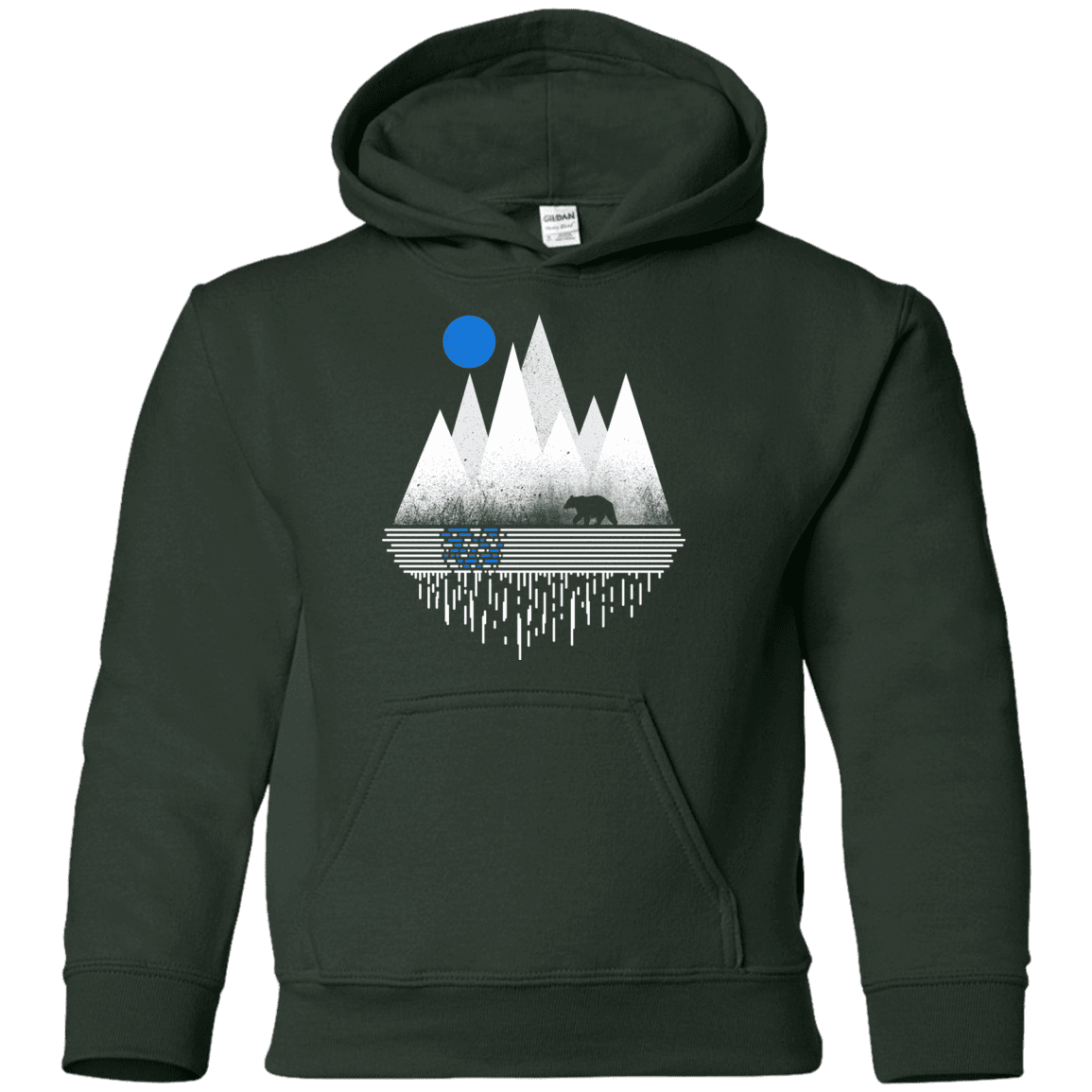 Sweatshirts Forest Green / YS Blue Moon Youth Hoodie