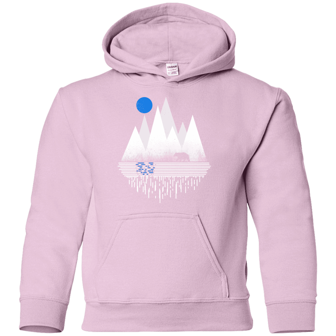 Sweatshirts Light Pink / YS Blue Moon Youth Hoodie