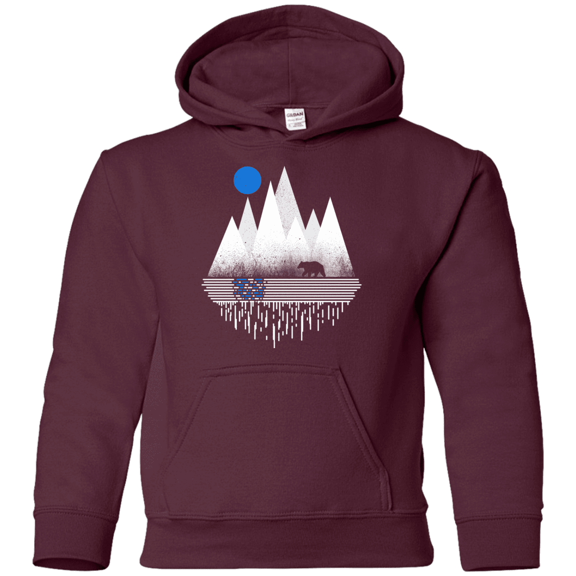 Sweatshirts Maroon / YS Blue Moon Youth Hoodie