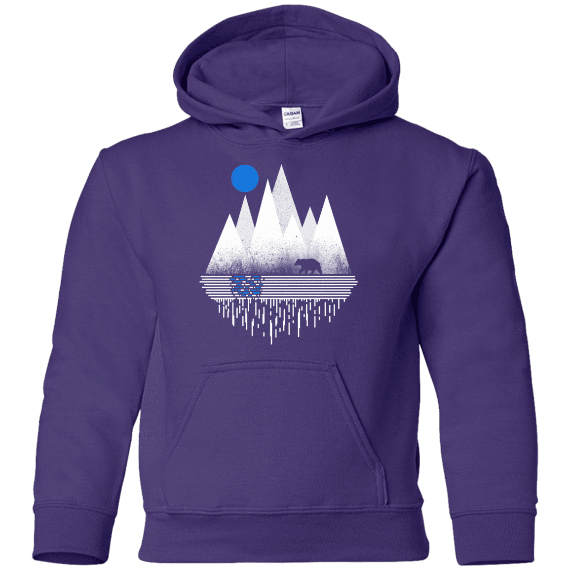 Sweatshirts Purple / YS Blue Moon Youth Hoodie