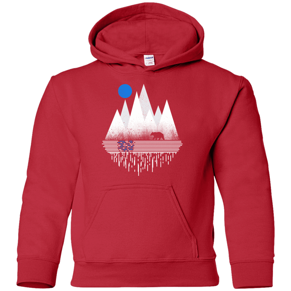 Sweatshirts Red / YS Blue Moon Youth Hoodie