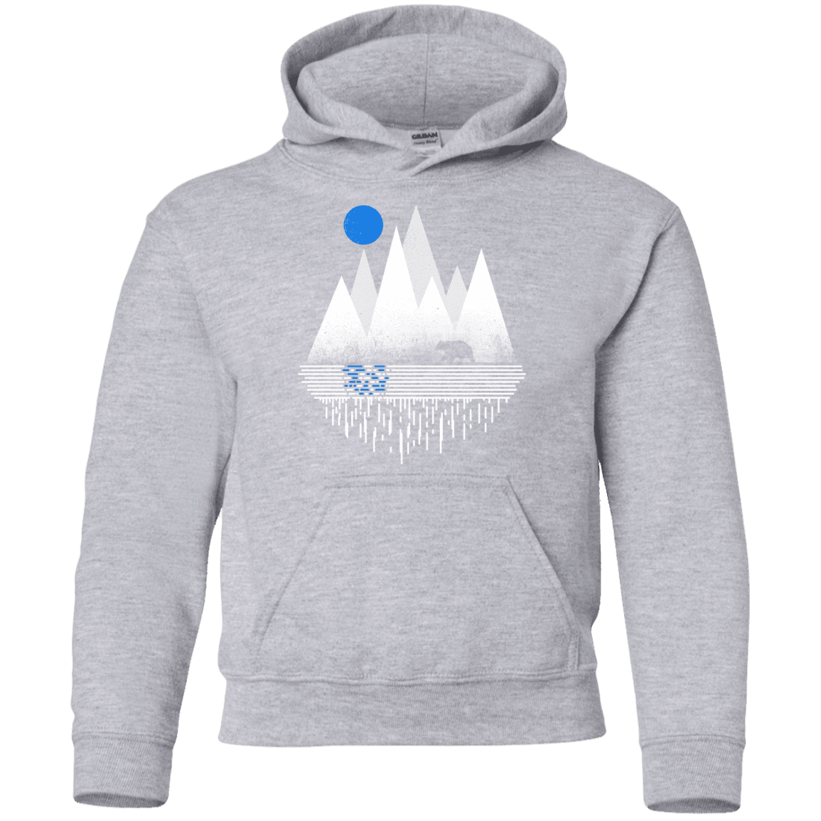 Sweatshirts Sport Grey / YS Blue Moon Youth Hoodie