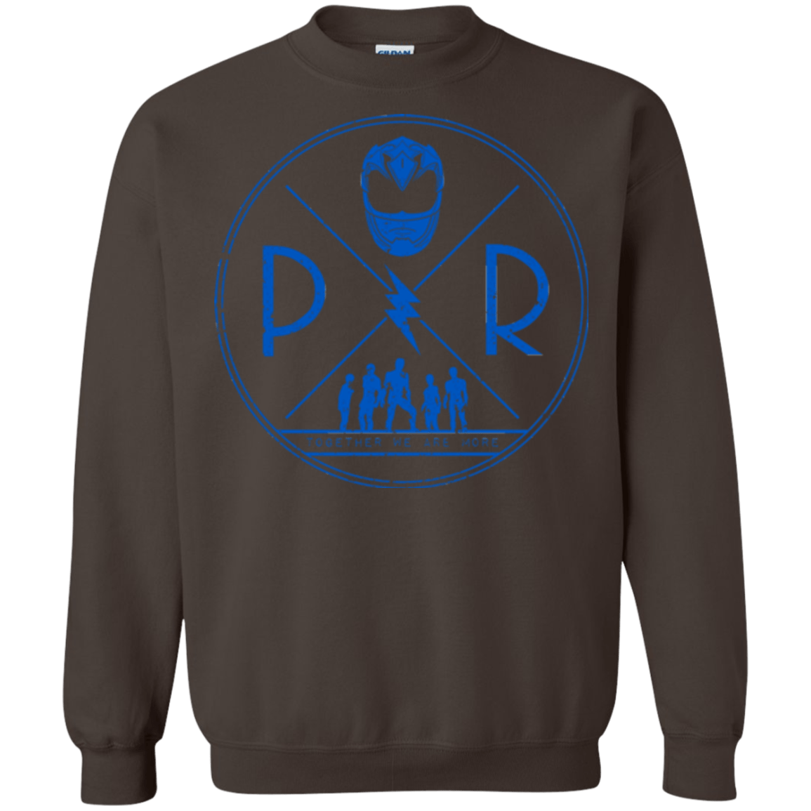 Sweatshirts Dark Chocolate / Small Blue Power Crewneck Sweatshirt