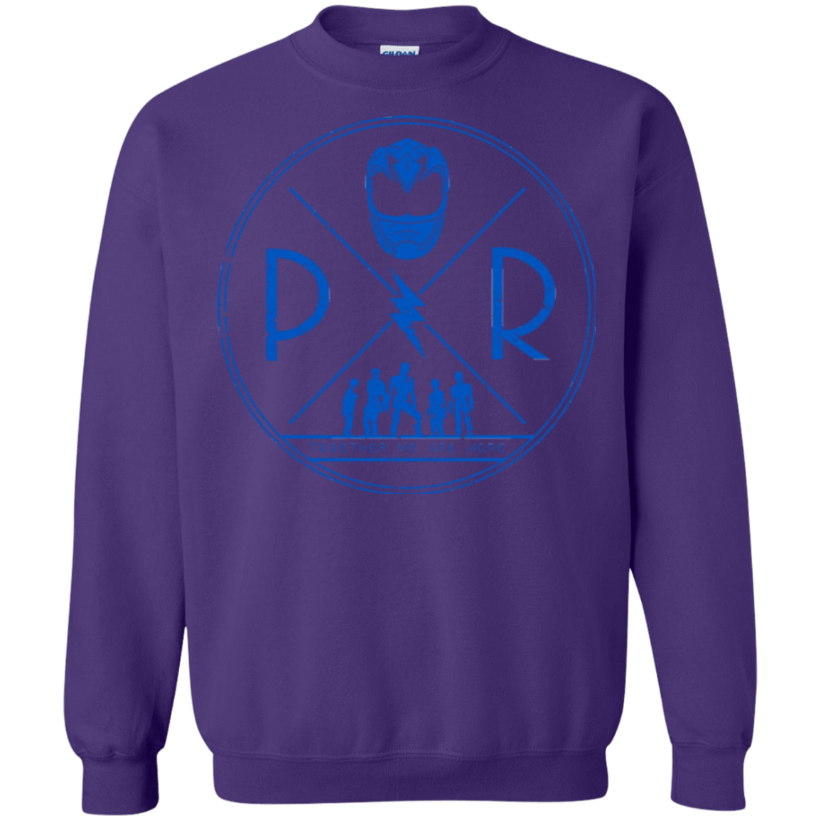 Sweatshirts Purple / Small Blue Power Crewneck Sweatshirt