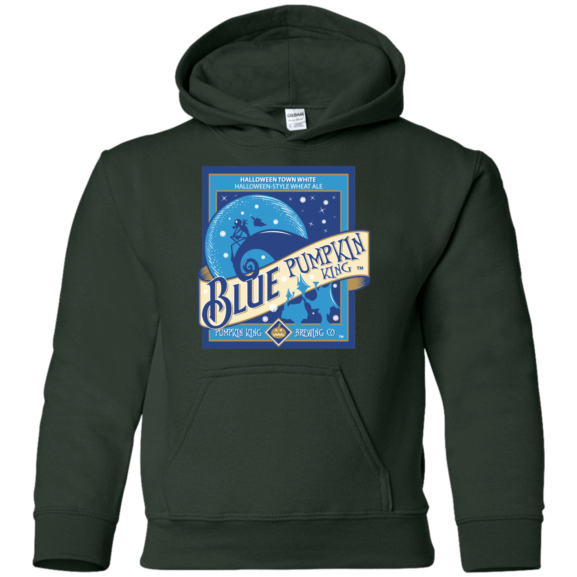 Sweatshirts Forest Green / YS Blue Pumpkin King Youth Hoodie
