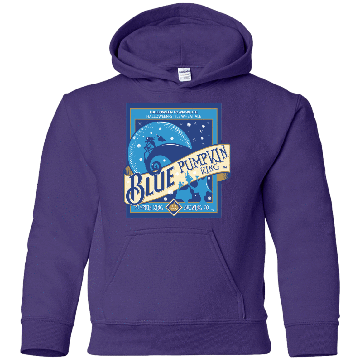 Sweatshirts Purple / YS Blue Pumpkin King Youth Hoodie