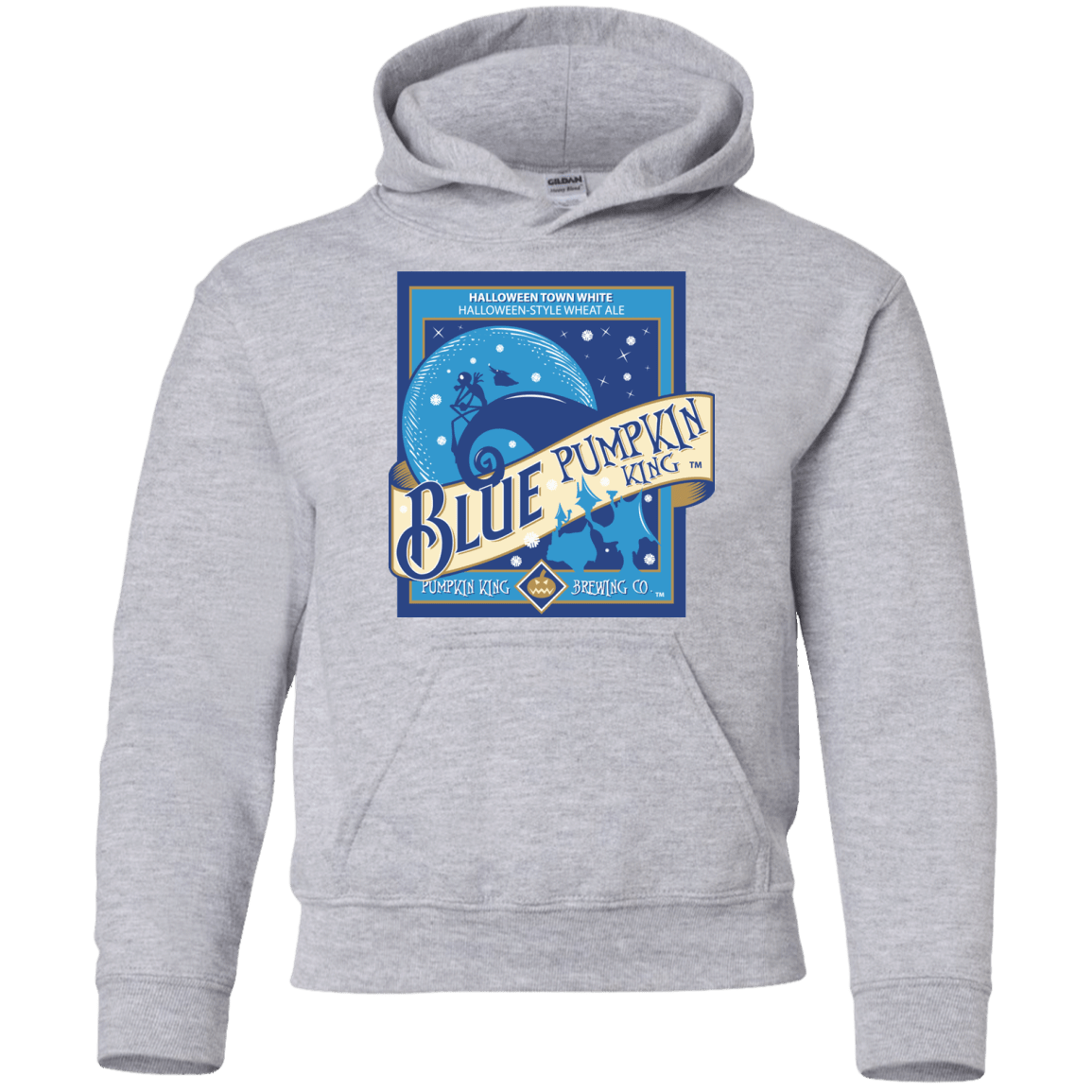 Sweatshirts Sport Grey / YS Blue Pumpkin King Youth Hoodie