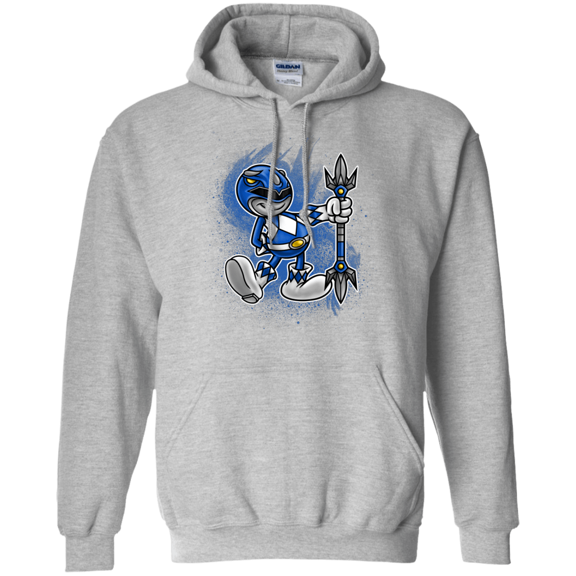Sweatshirts Sport Grey / Small Blue Ranger Artwork Pullover Hoodie