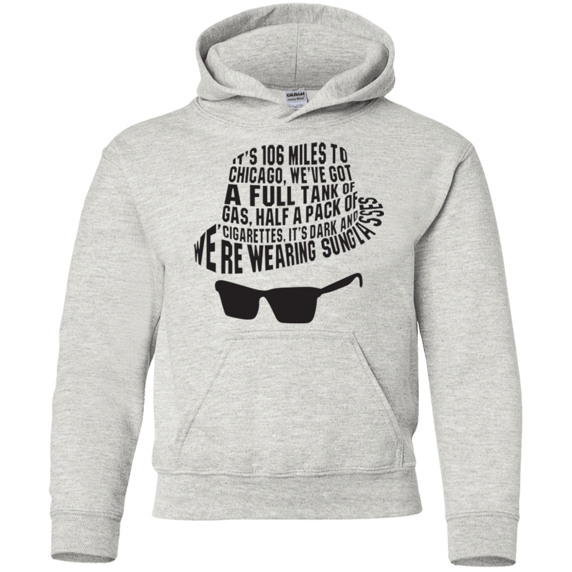 Sweatshirts Ash / YS Blues Brothers Youth Hoodie