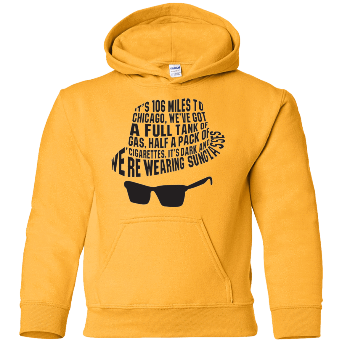 Sweatshirts Gold / YS Blues Brothers Youth Hoodie