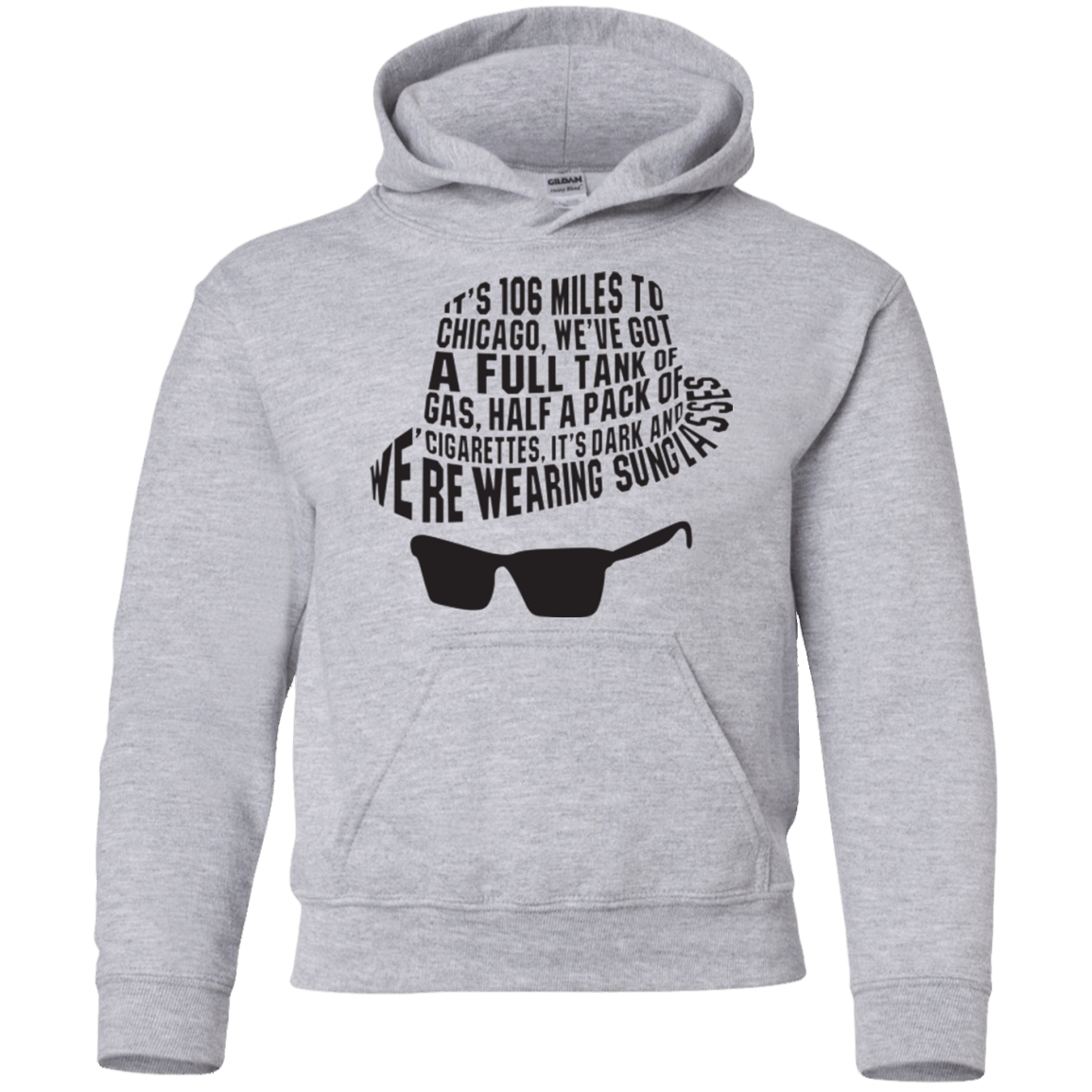 Sweatshirts Sport Grey / YS Blues Brothers Youth Hoodie