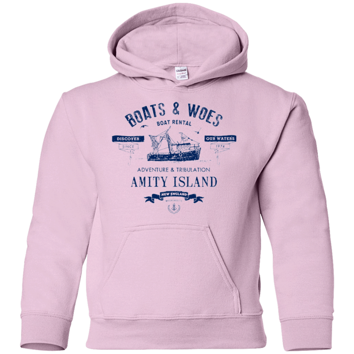 Sweatshirts Light Pink / YS BOATS & WOES Youth Hoodie