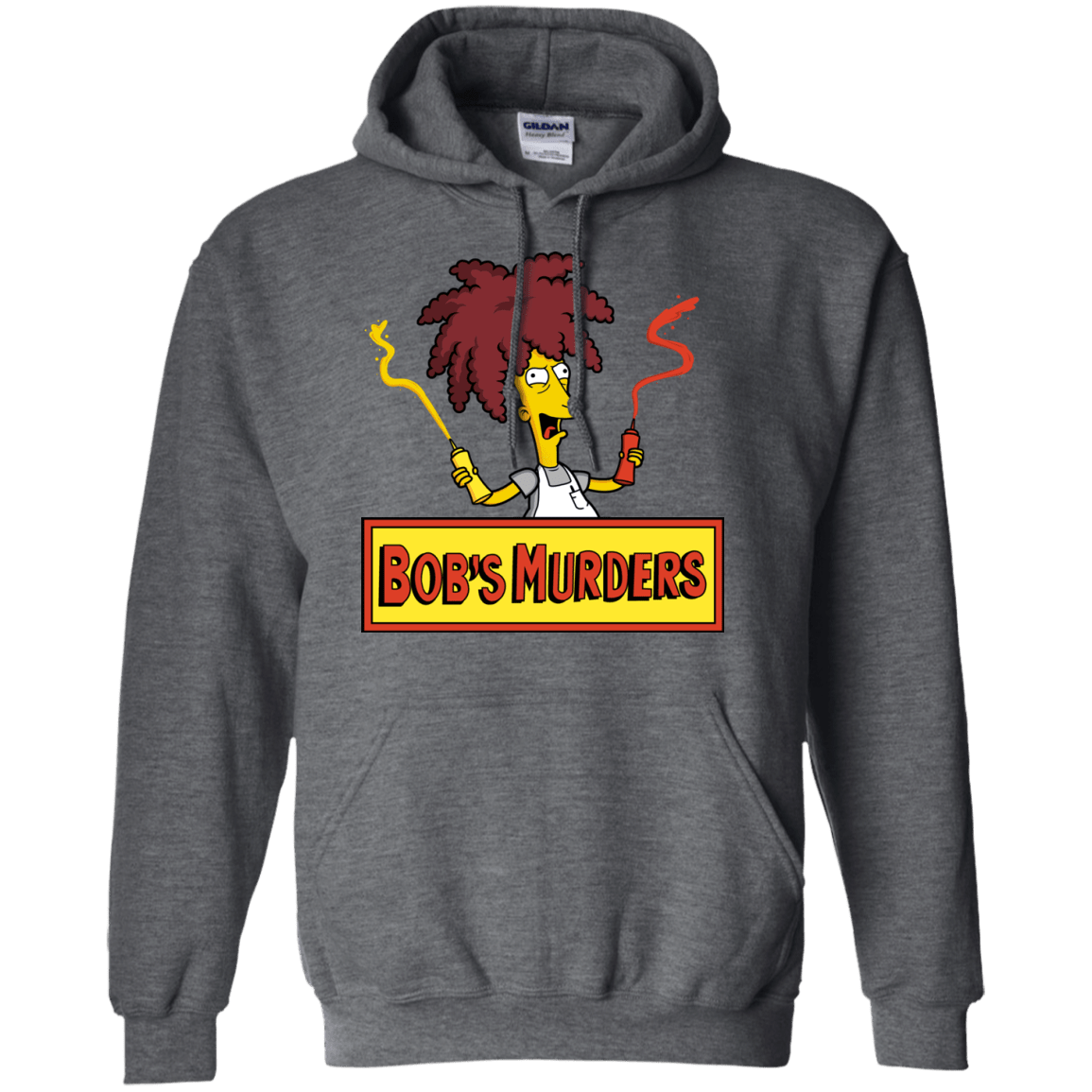 Sweatshirts Dark Heather / S Bobs Murders Pullover Hoodie