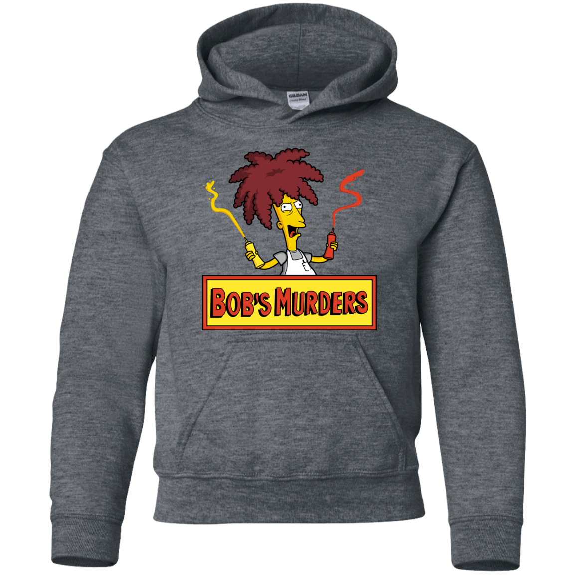 Sweatshirts Dark Heather / YS Bobs Murders Youth Hoodie