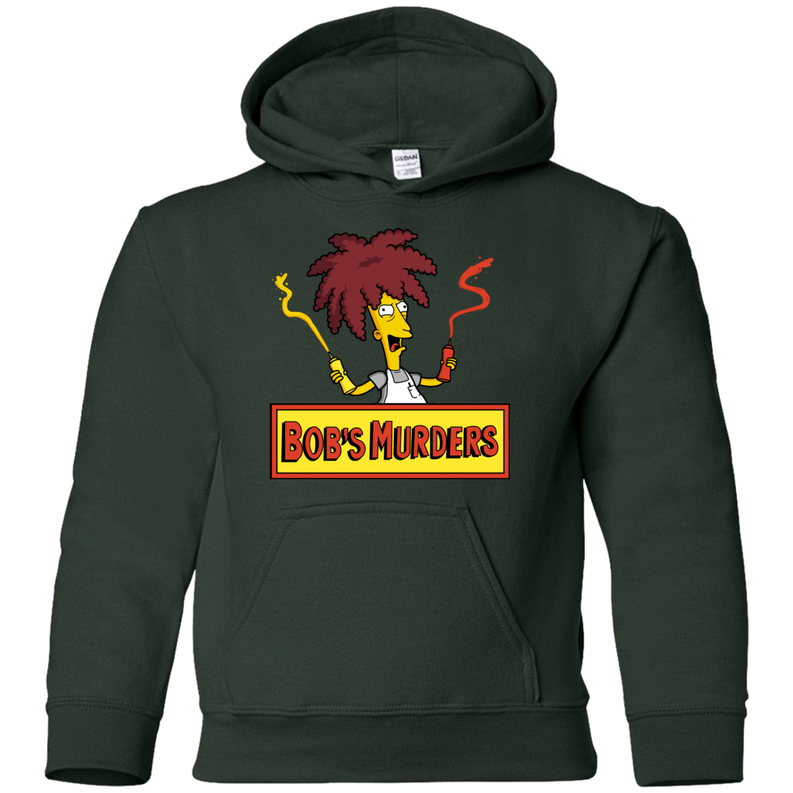 Sweatshirts Forest Green / YS Bobs Murders Youth Hoodie