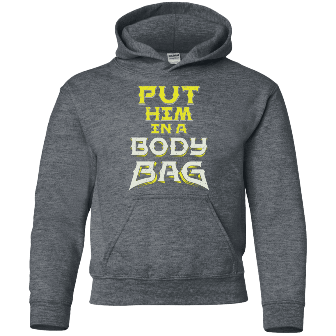 Sweatshirts Dark Heather / YS BODY BAG Youth Hoodie