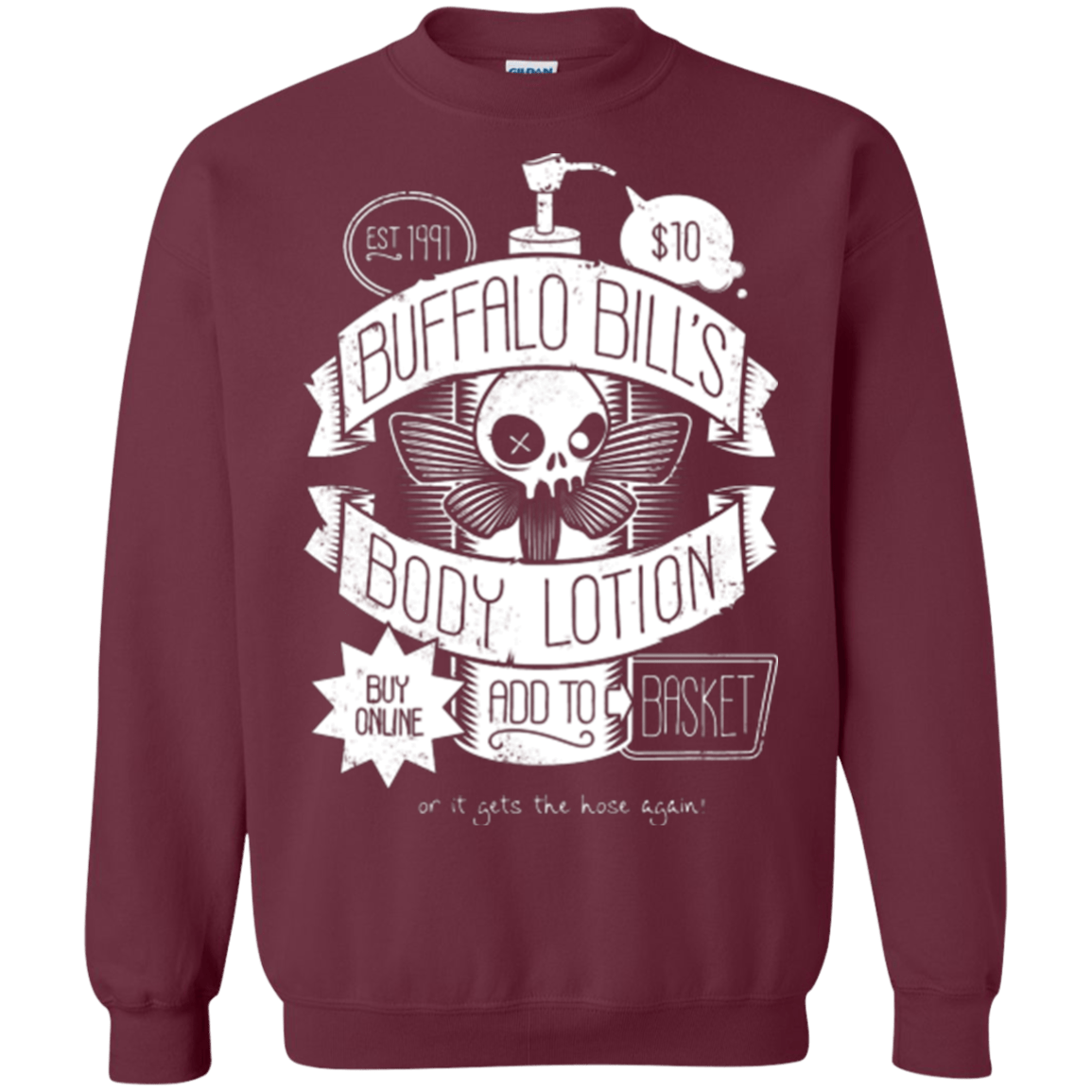 Sweatshirts Maroon / Small Body Lotion Crewneck Sweatshirt