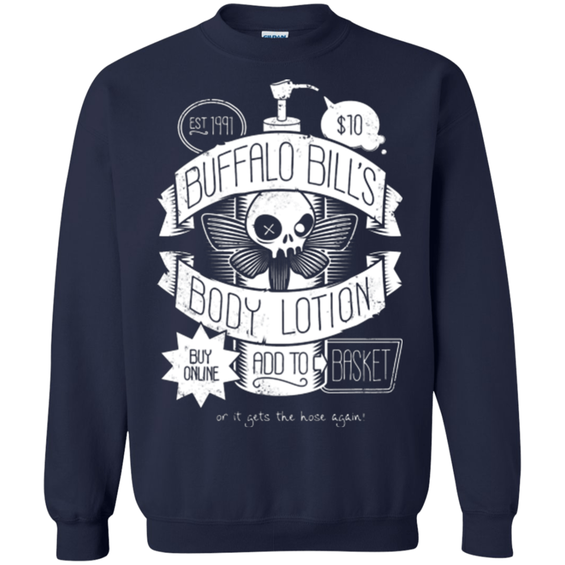 Sweatshirts Navy / Small Body Lotion Crewneck Sweatshirt