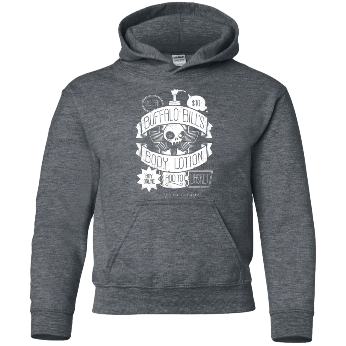 Sweatshirts Dark Heather / YS Body Lotion Youth Hoodie