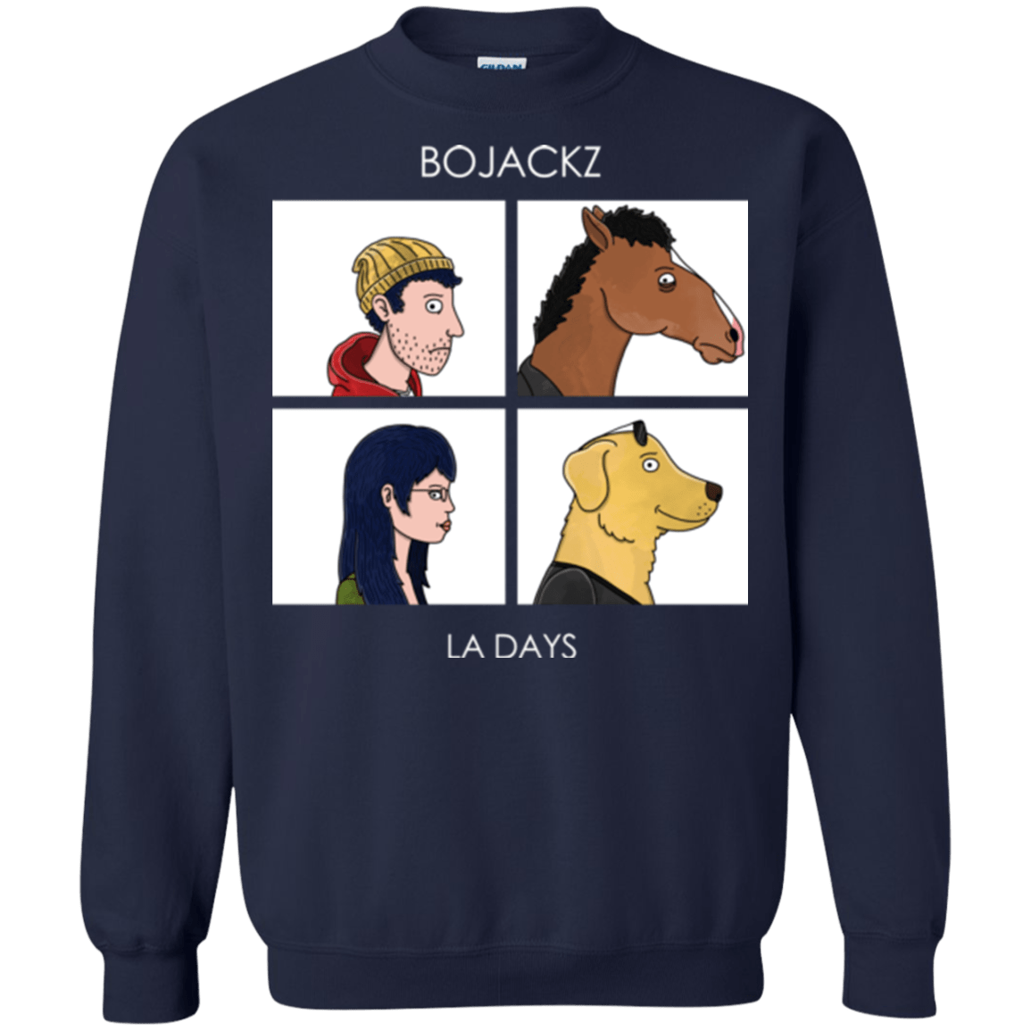 Sweatshirts Navy / S Bojackz Crewneck Sweatshirt