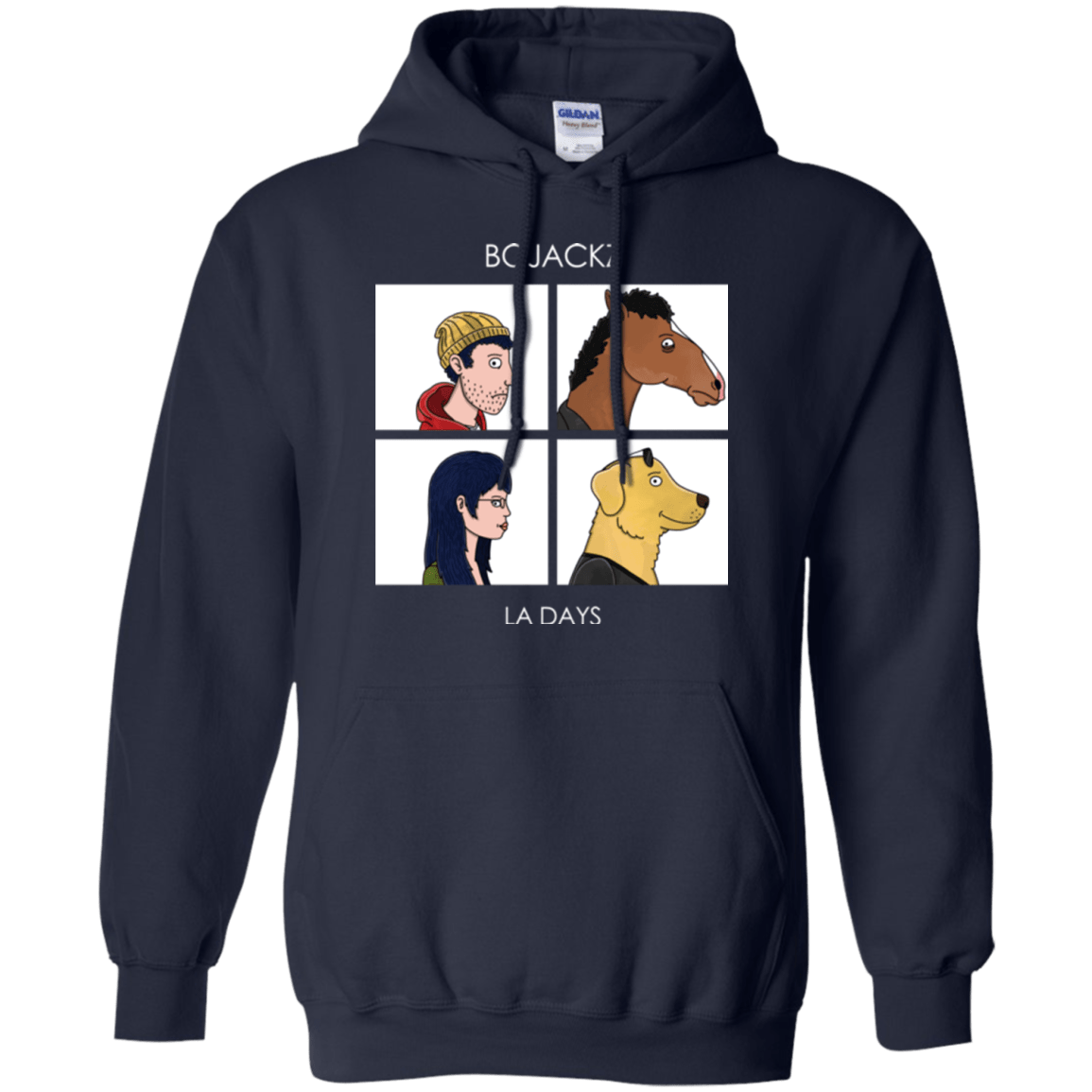 Sweatshirts Navy / S Bojackz Pullover Hoodie