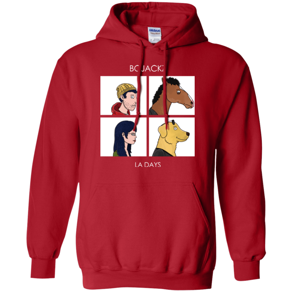 Sweatshirts Red / S Bojackz Pullover Hoodie
