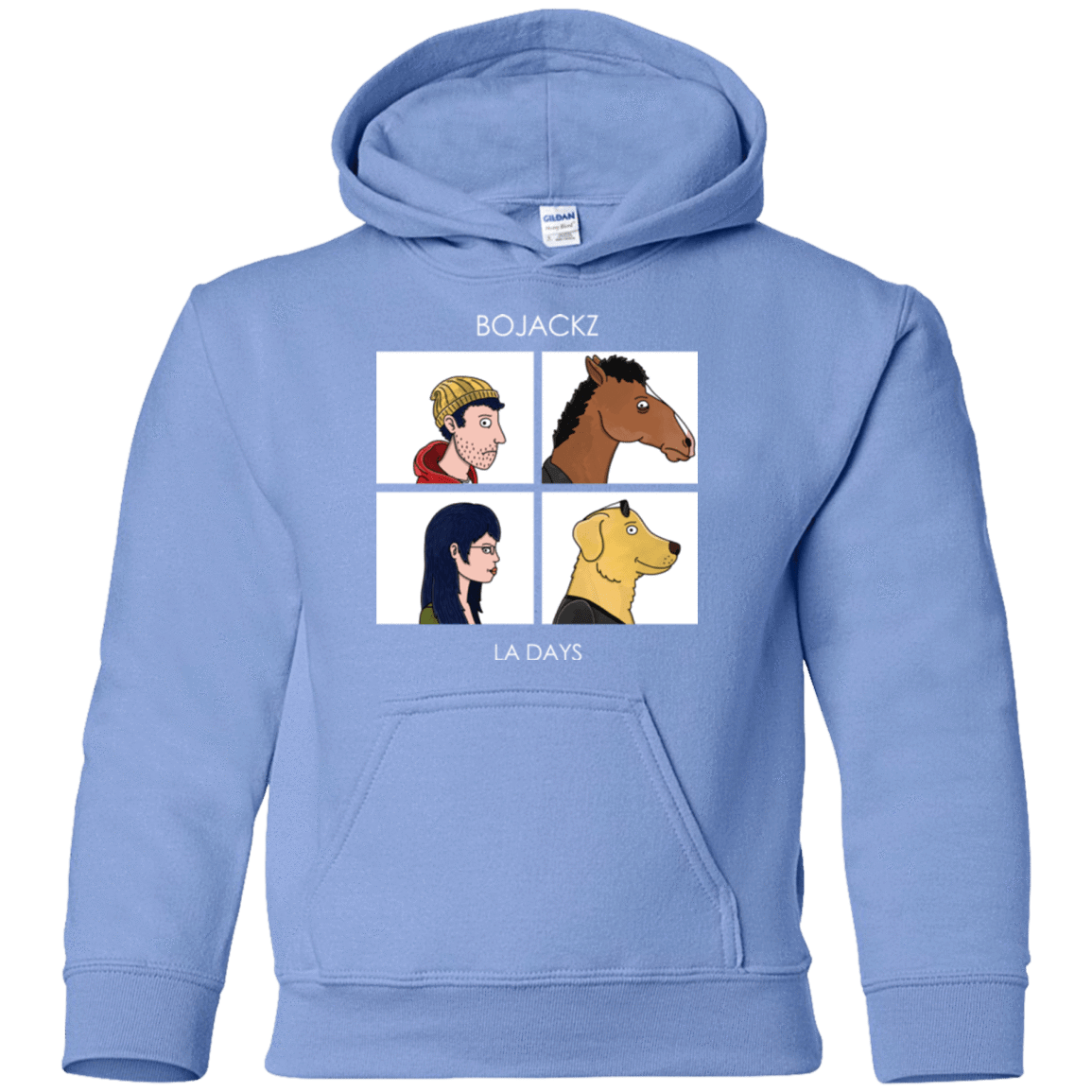 Sweatshirts Carolina Blue / YS Bojackz Youth Hoodie