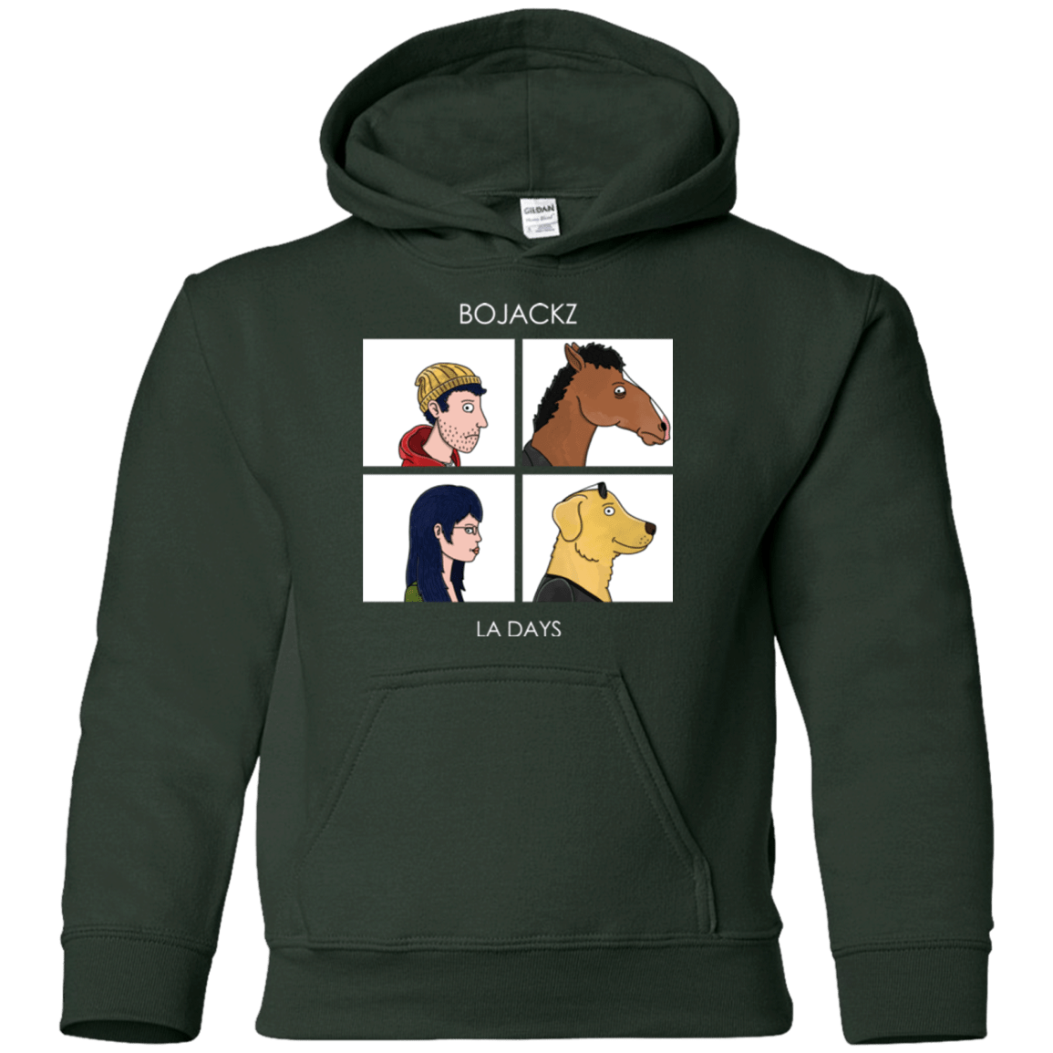 Sweatshirts Forest Green / YS Bojackz Youth Hoodie