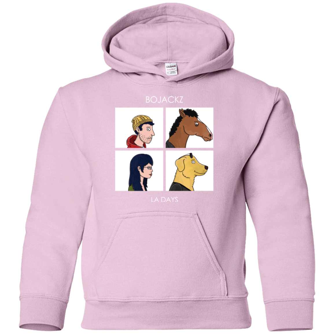 Sweatshirts Light Pink / YS Bojackz Youth Hoodie