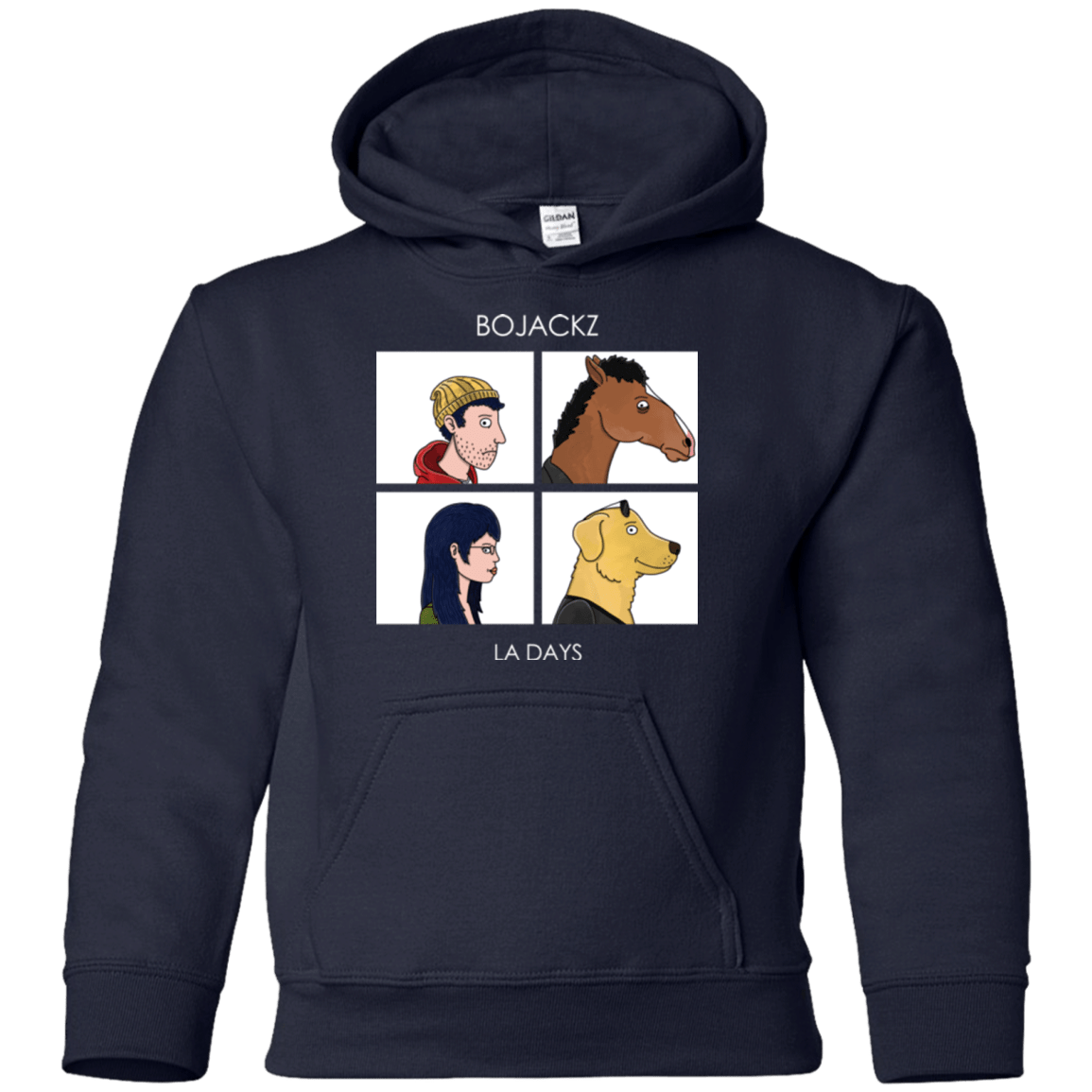 Sweatshirts Navy / YS Bojackz Youth Hoodie