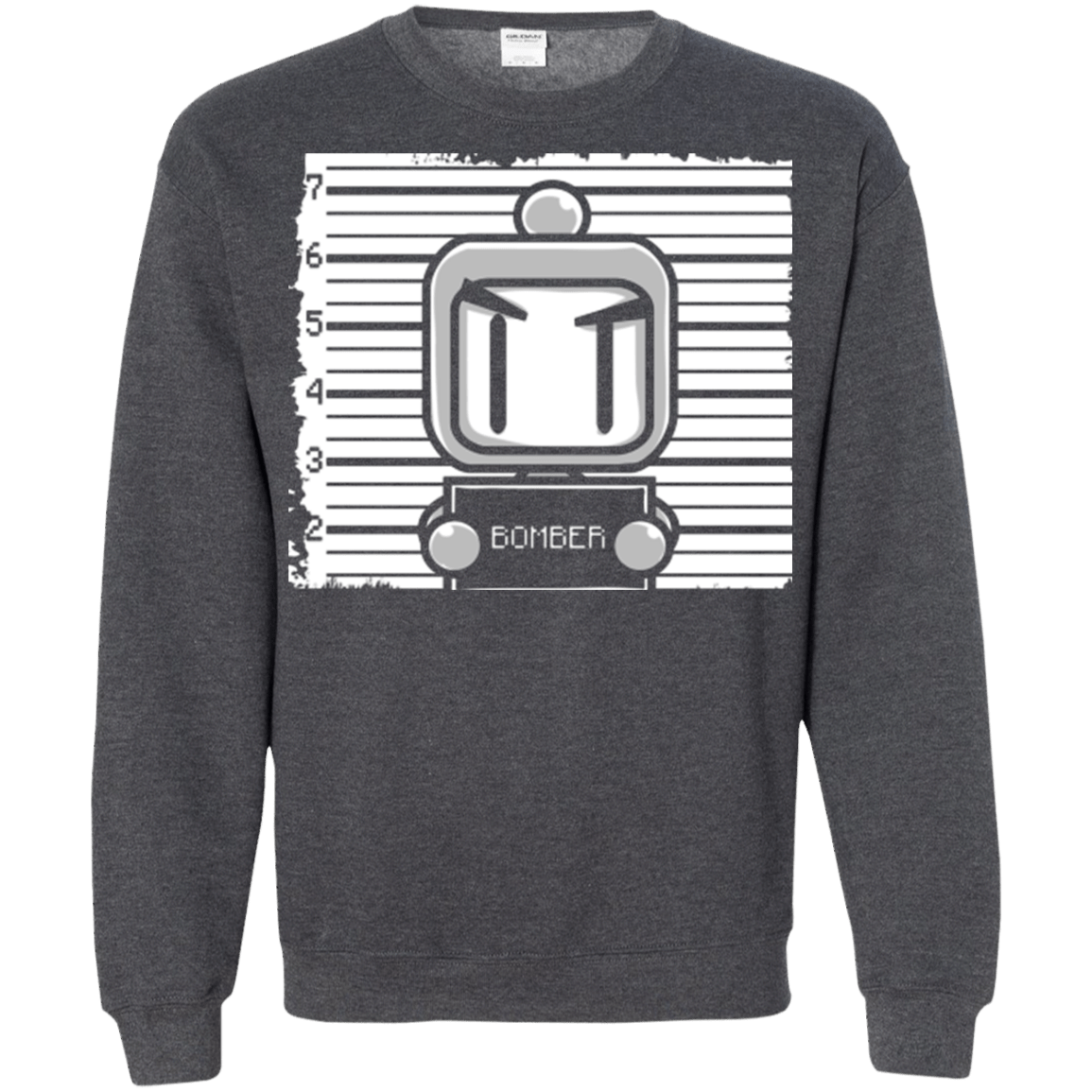 Sweatshirts Dark Heather / Small BOMBER Crewneck Sweatshirt