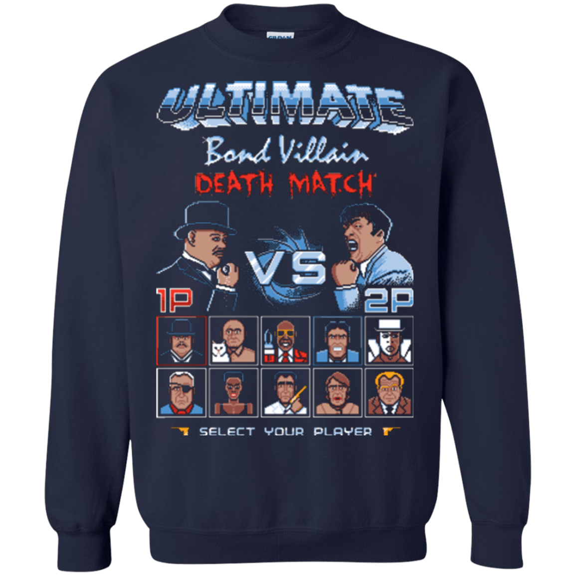 Sweatshirts Navy / Small Bond Villain Death Match Crewneck Sweatshirt