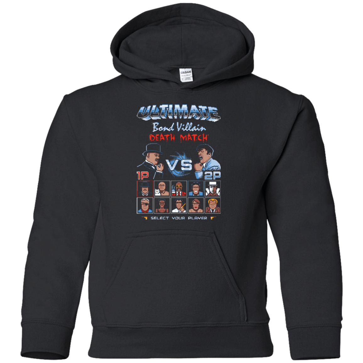 Sweatshirts Black / YS Bond Villain Death Match Youth Hoodie