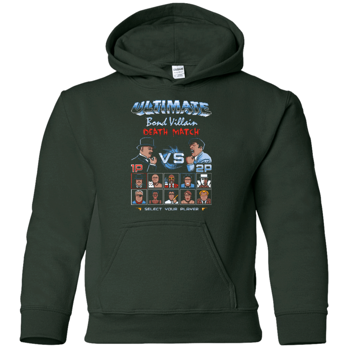Sweatshirts Forest Green / YS Bond Villain Death Match Youth Hoodie