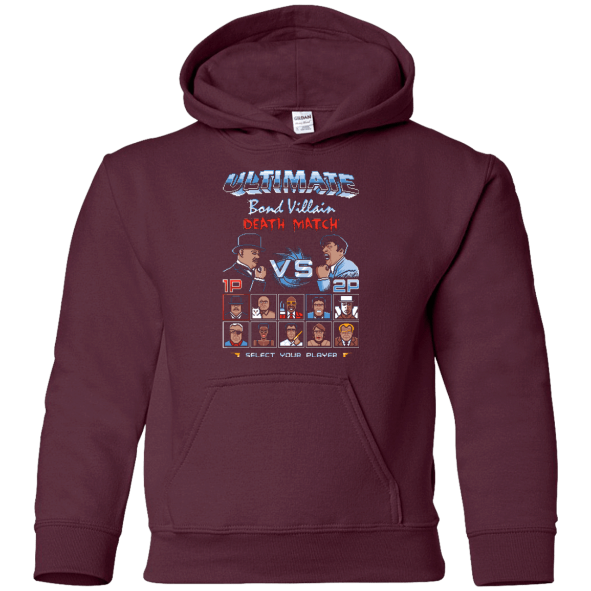 Sweatshirts Maroon / YS Bond Villain Death Match Youth Hoodie