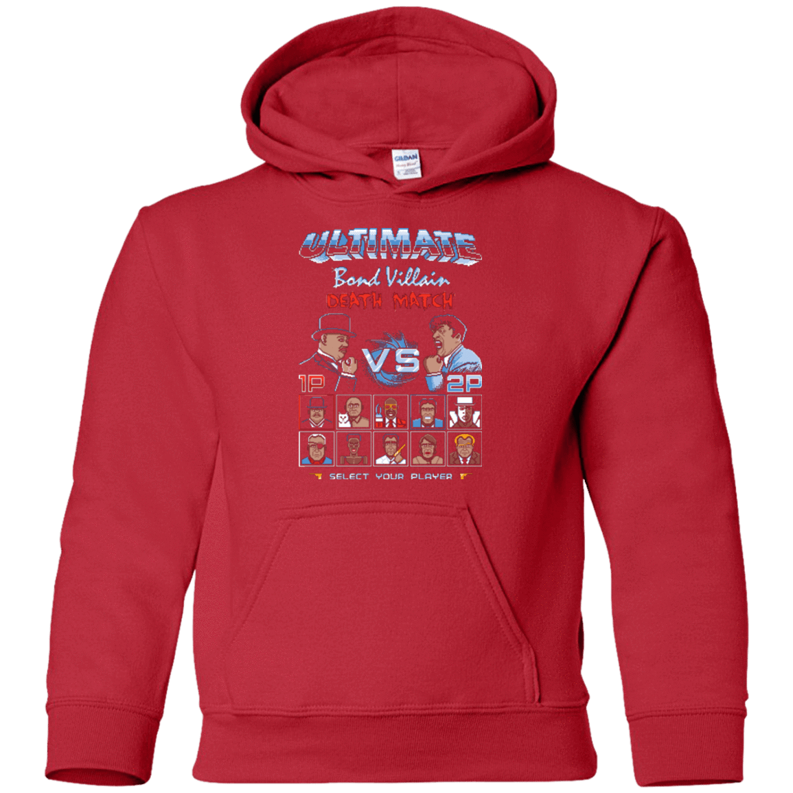 Sweatshirts Red / YS Bond Villain Death Match Youth Hoodie