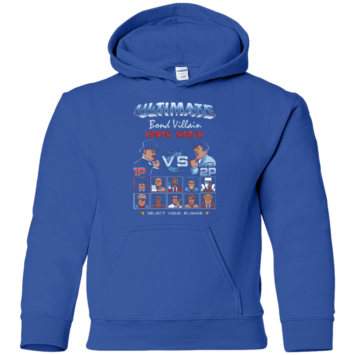 Sweatshirts Royal / YS Bond Villain Death Match Youth Hoodie