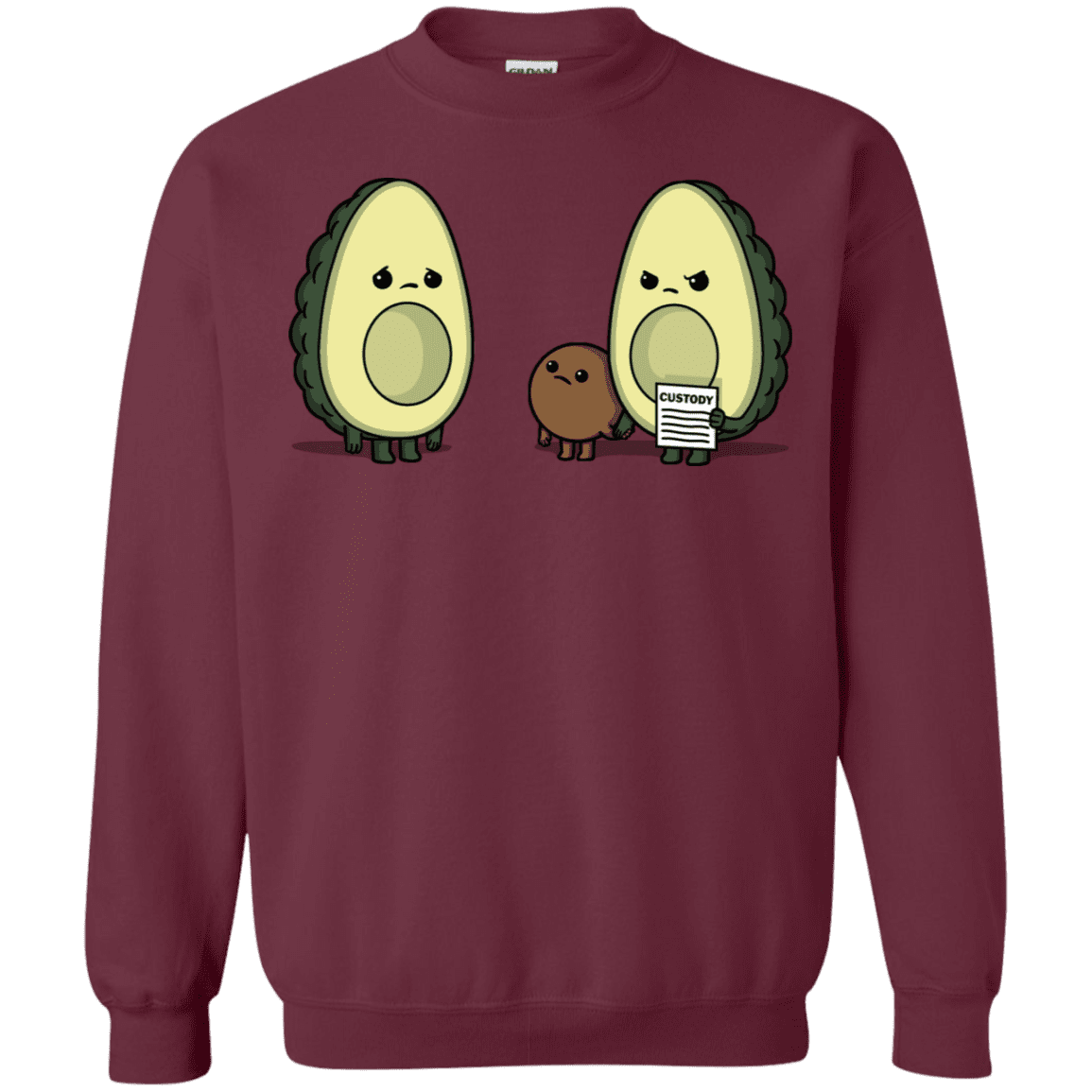 Sweatshirts Maroon / S Bone Custody Crewneck Sweatshirt