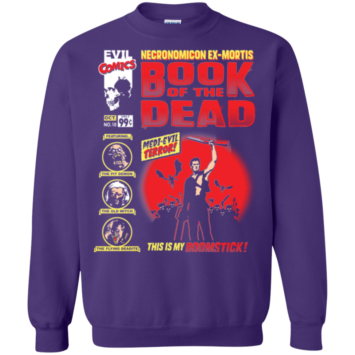 Sweatshirts Purple / Small Book Of The Dead Crewneck Sweatshirt