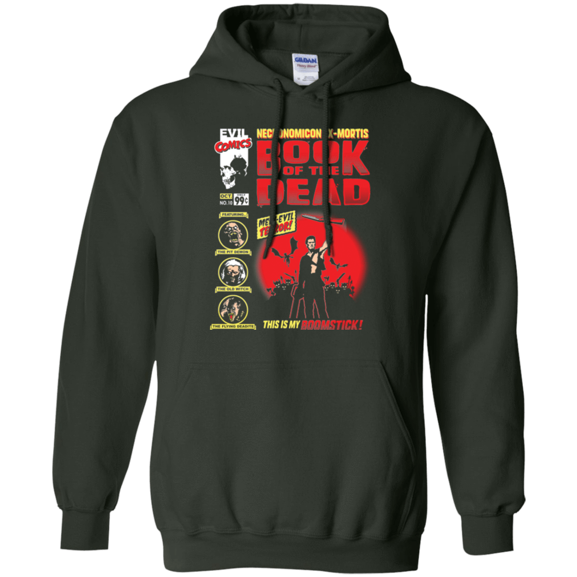Sweatshirts Forest Green / Small Book Of The Dead Pullover Hoodie