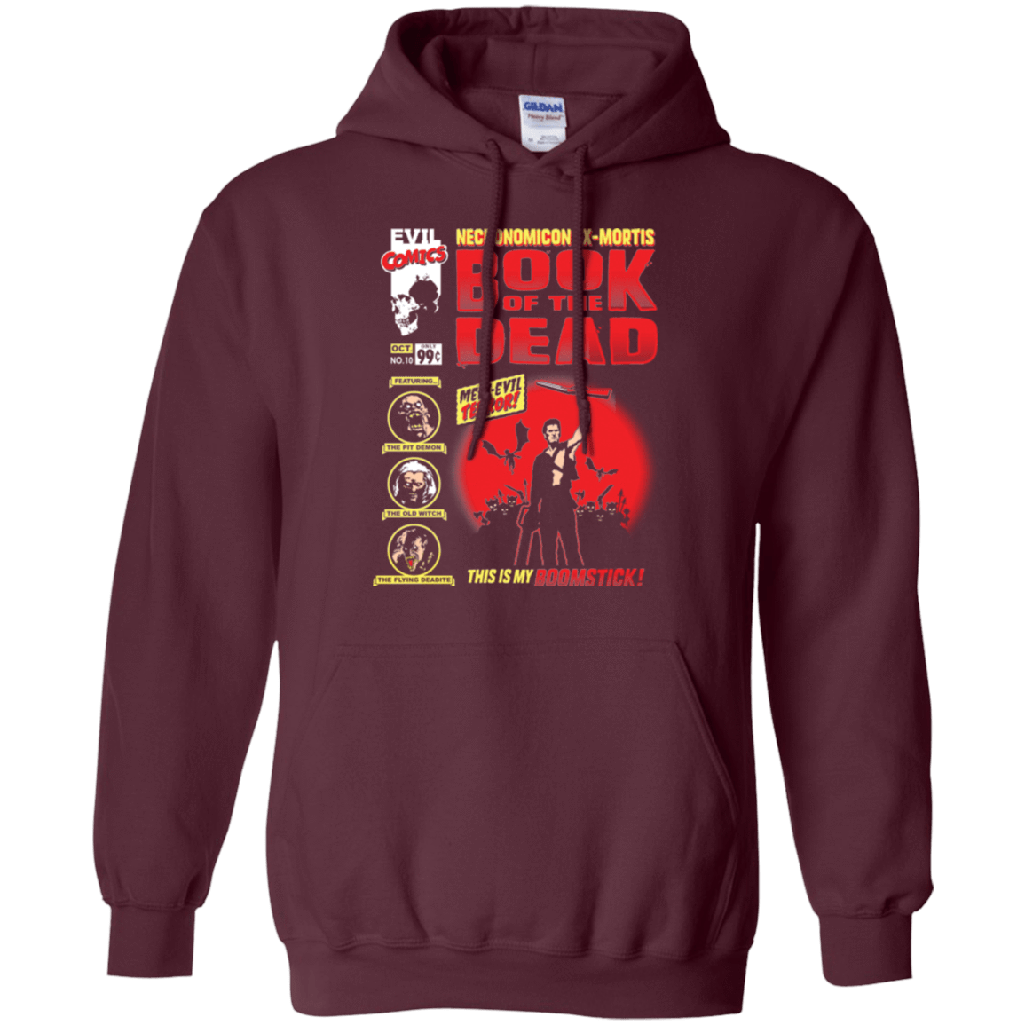 Sweatshirts Maroon / Small Book Of The Dead Pullover Hoodie