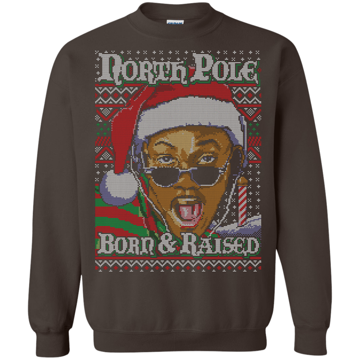 Sweatshirts Dark Chocolate / Small BORN AND RAISED Crewneck Sweatshirt