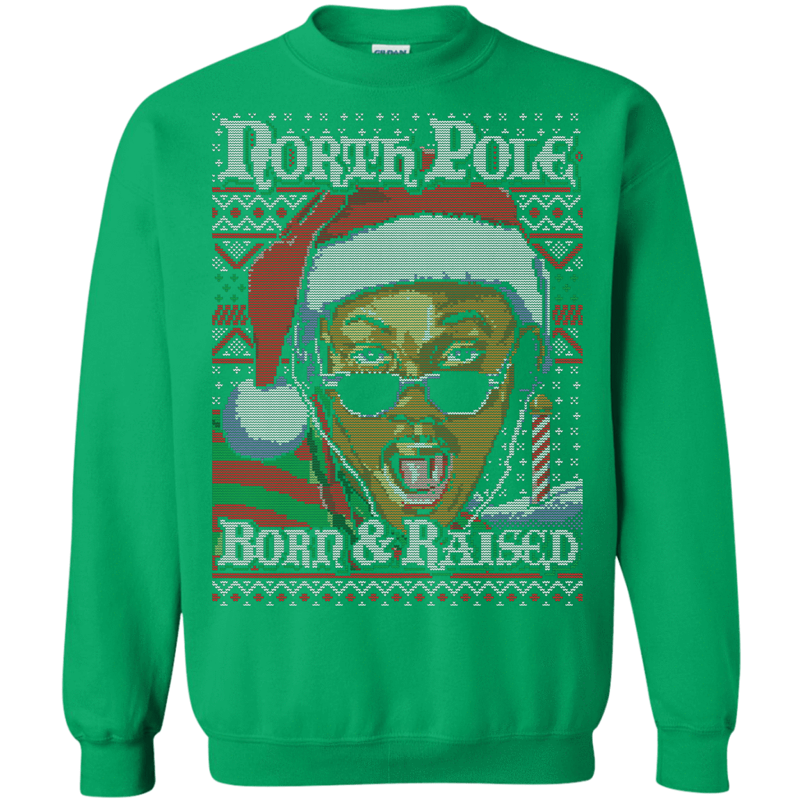 Sweatshirts Irish Green / Small BORN AND RAISED Crewneck Sweatshirt