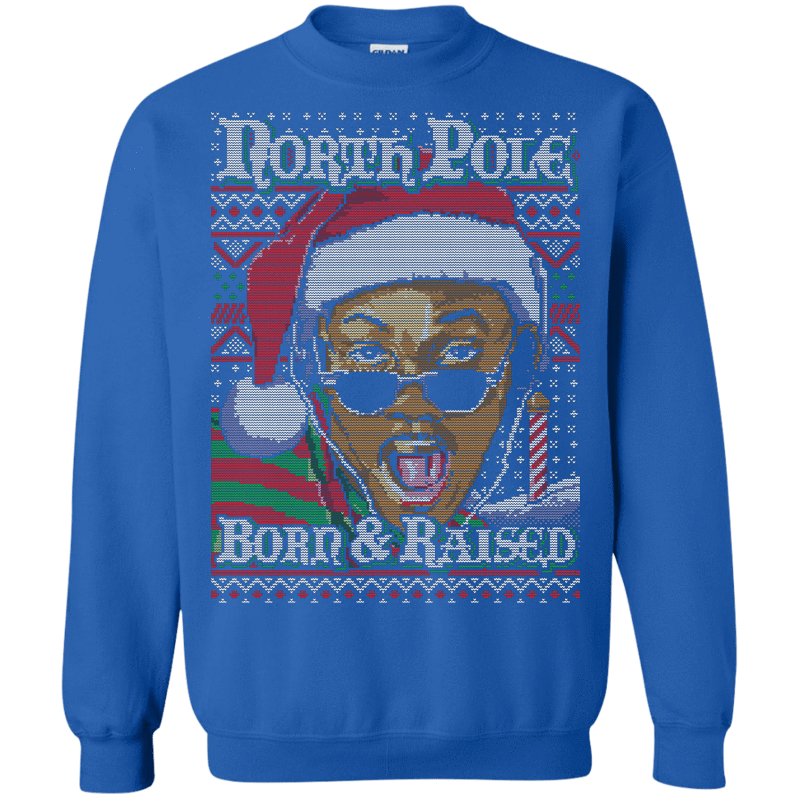 Sweatshirts Royal / Small BORN AND RAISED Crewneck Sweatshirt