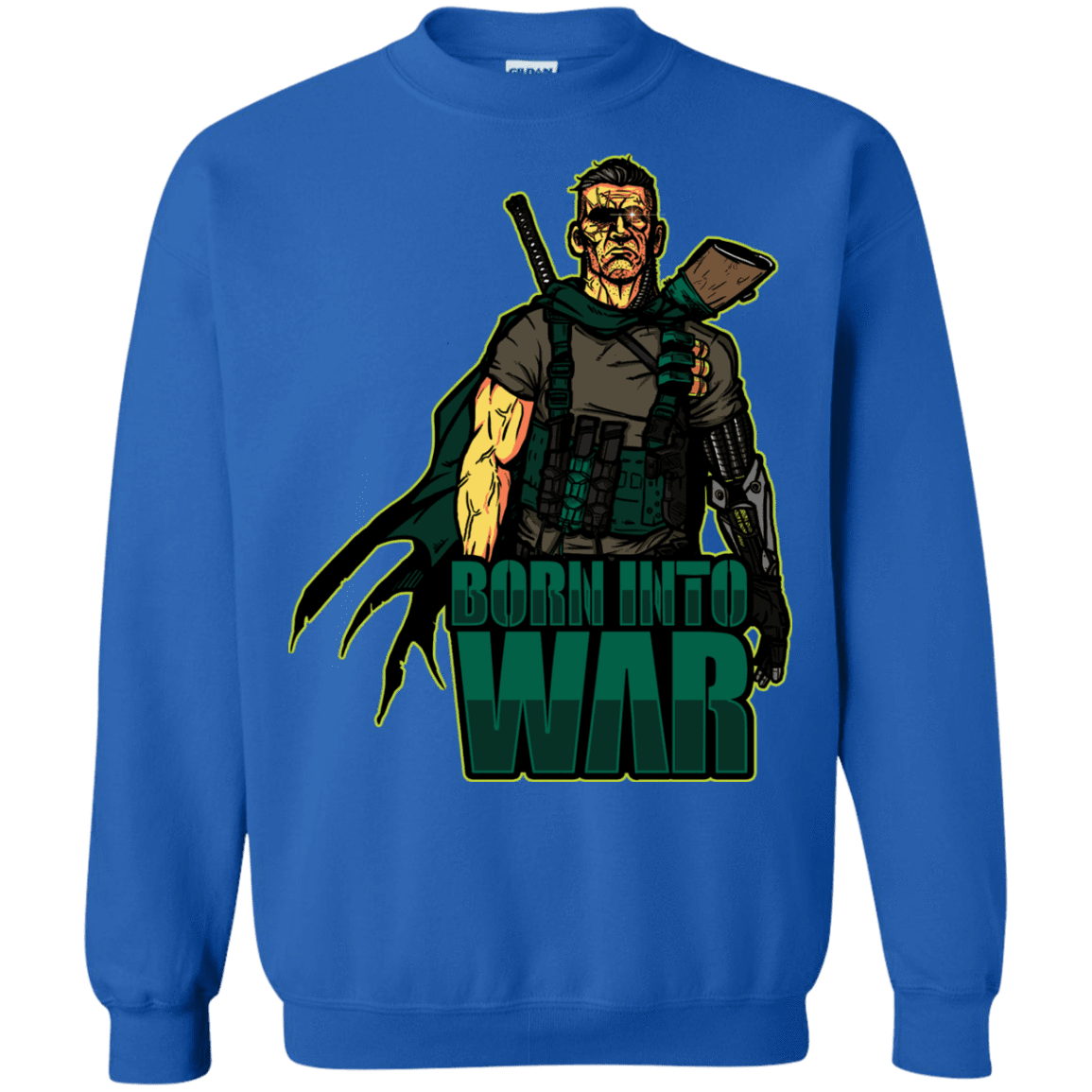 Sweatshirts Royal / S Born Into War Crewneck Sweatshirt